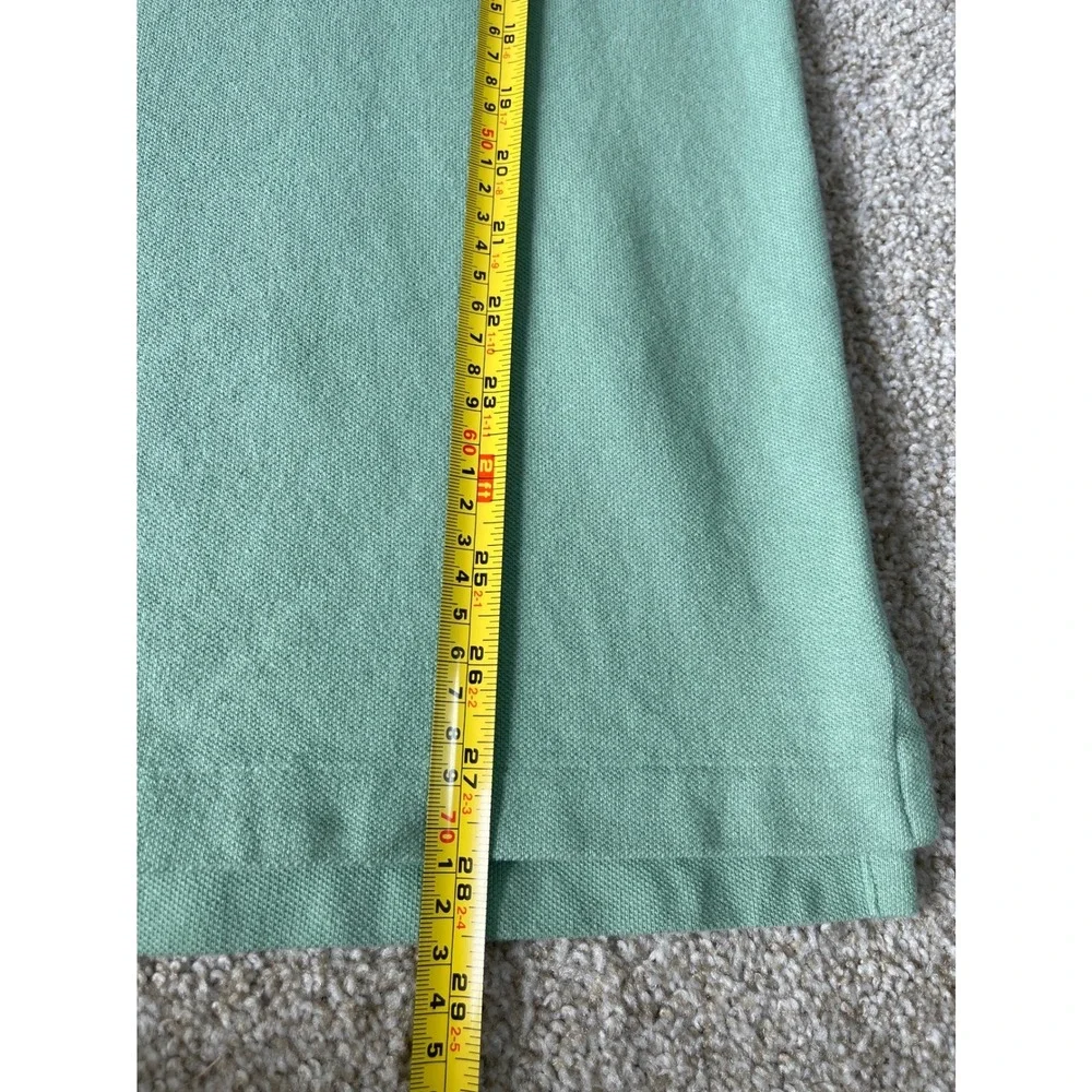 Polo Ralph Lauren Mens Large Classic Fit Pique Polo Shirt Light Green Pony Logo